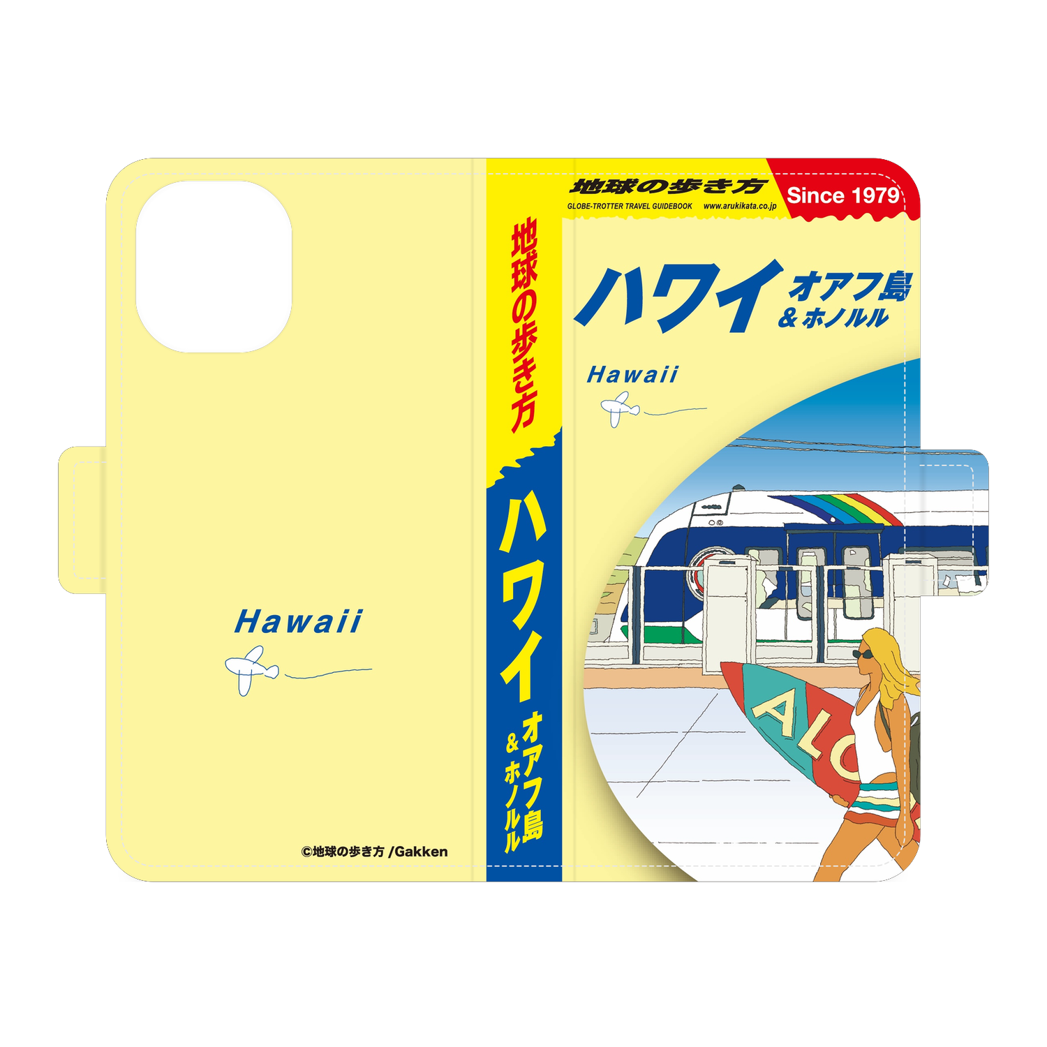 地球の歩き方 ハワイ オアフ島＆ホノルル 手帳型スマホケース｜iPhone 12 mini