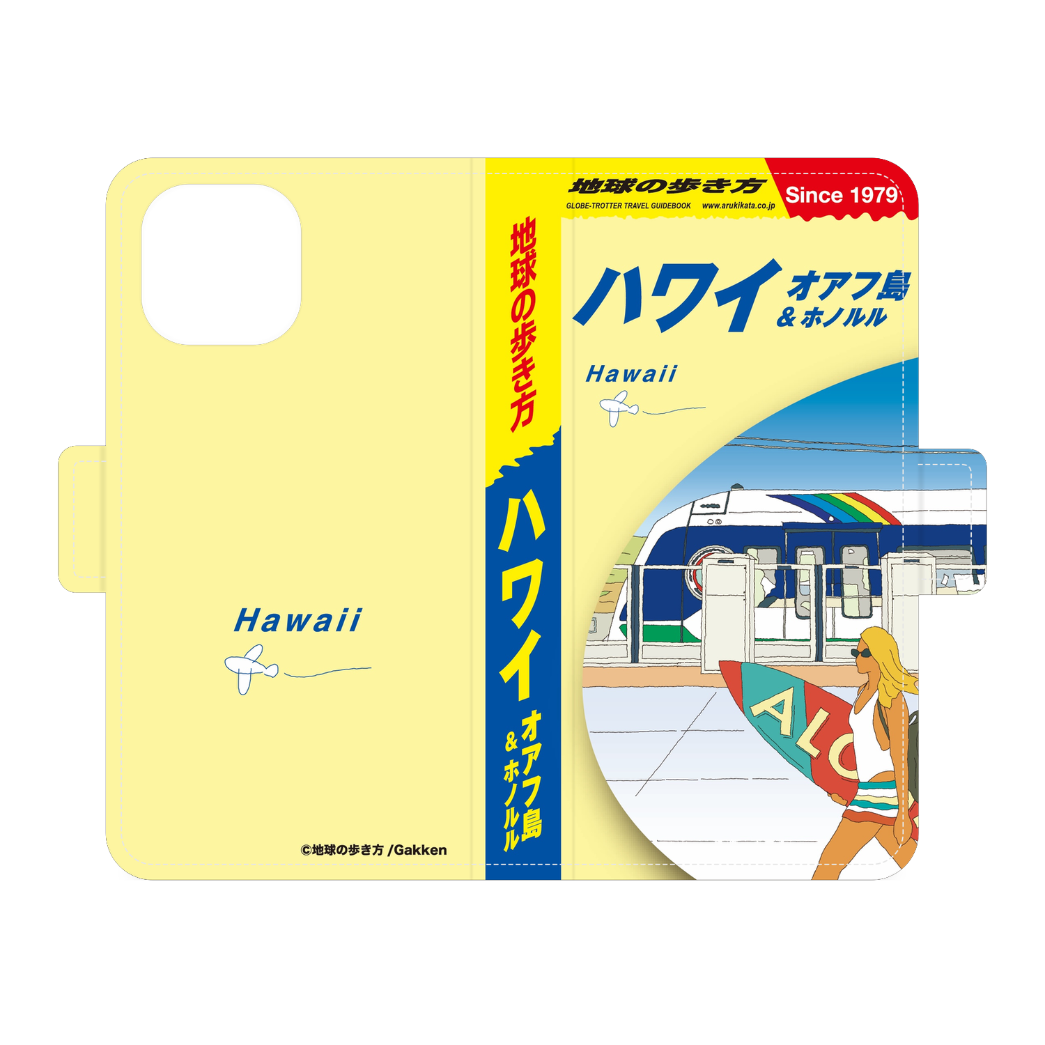 地球の歩き方 ハワイ オアフ島＆ホノルル 手帳型スマホケース｜iPhone 13 mini