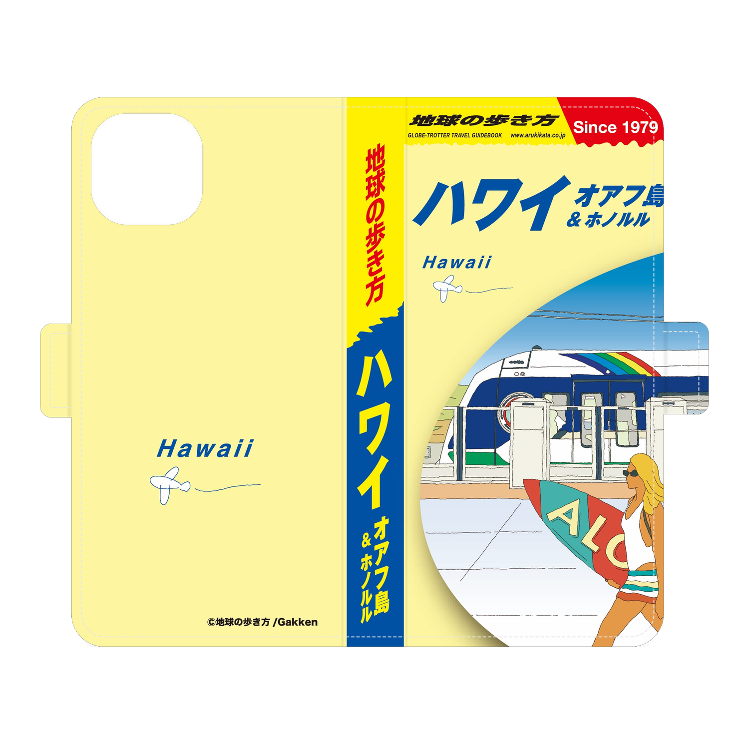 地球の歩き方 ハワイ オアフ島＆ホノルル 手帳型スマホケース｜iPhone 14 Plus