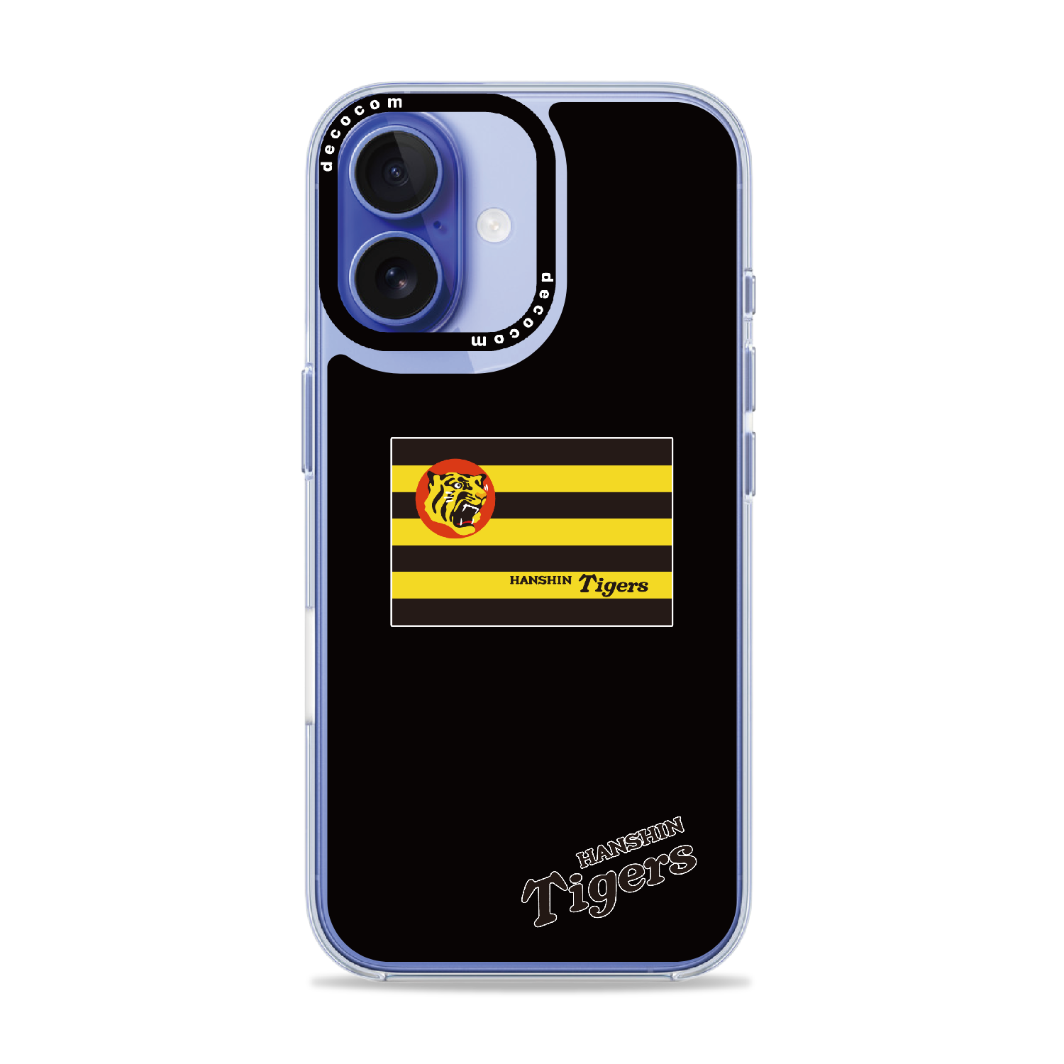 横縞デザイン×HANSHIN Tigersロゴ｜阪神タイガース 着せ替えスマホ™｜iPhone 16