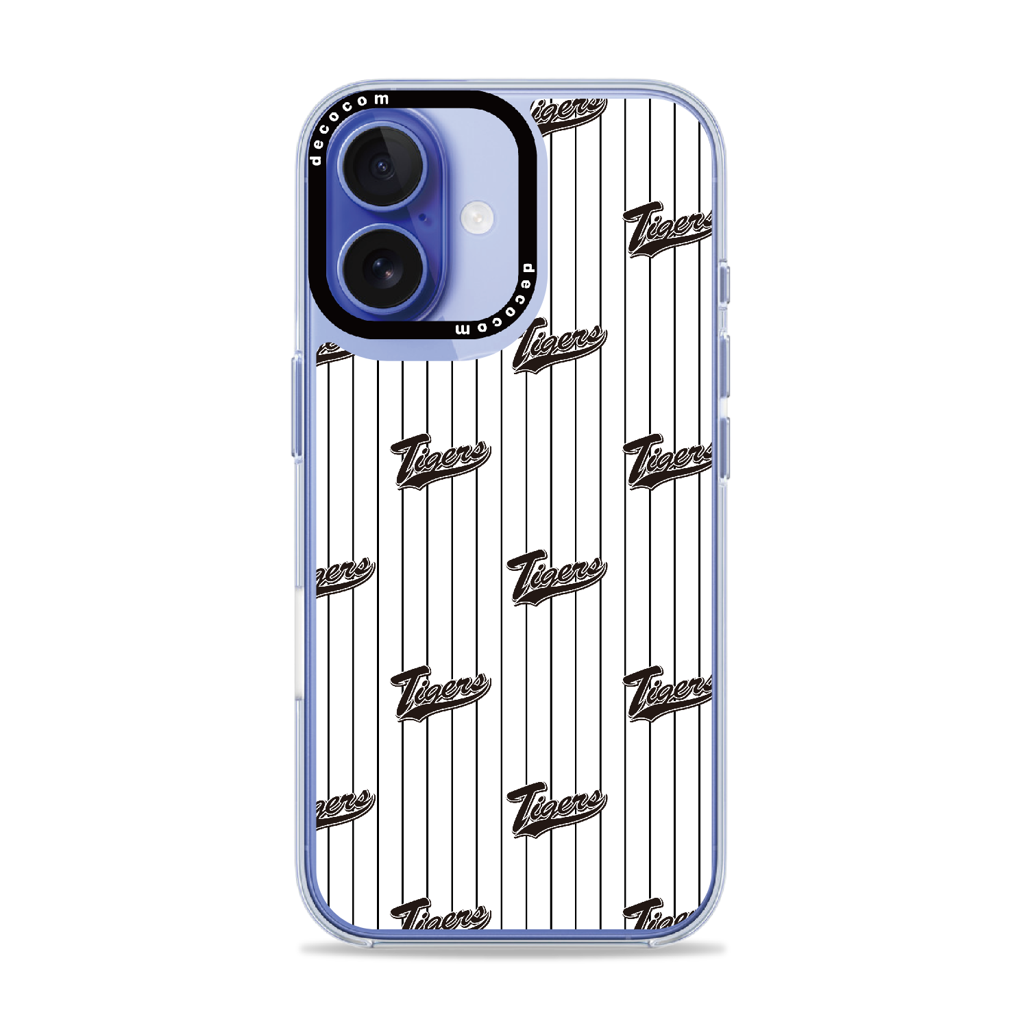 白地細縞×筆記体Tigers繰り返し｜阪神タイガース 着せ替えスマホ™｜iPhone 16