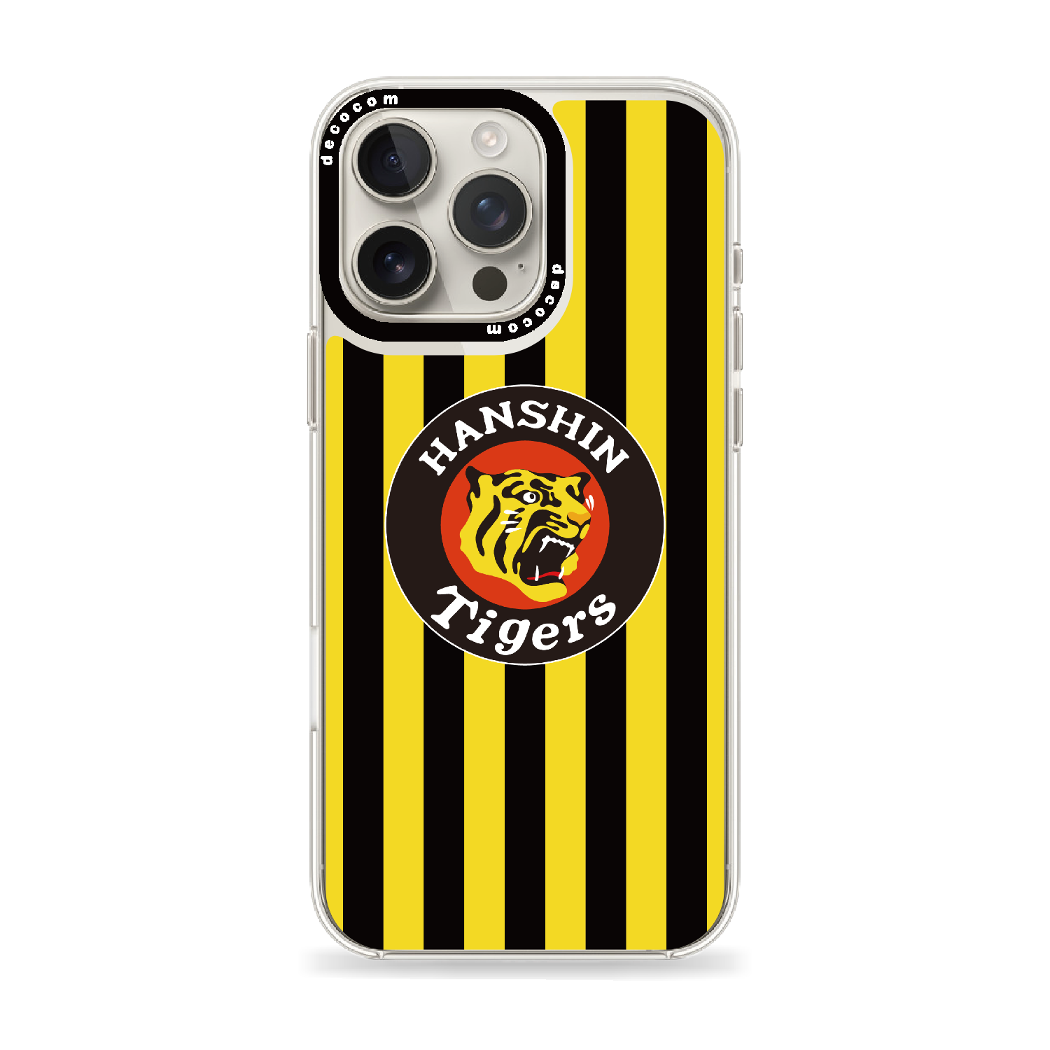 伝統の縦縞×丸虎エンブレム｜阪神タイガース 着せ替えスマホ™｜iPhone 16 Pro Max