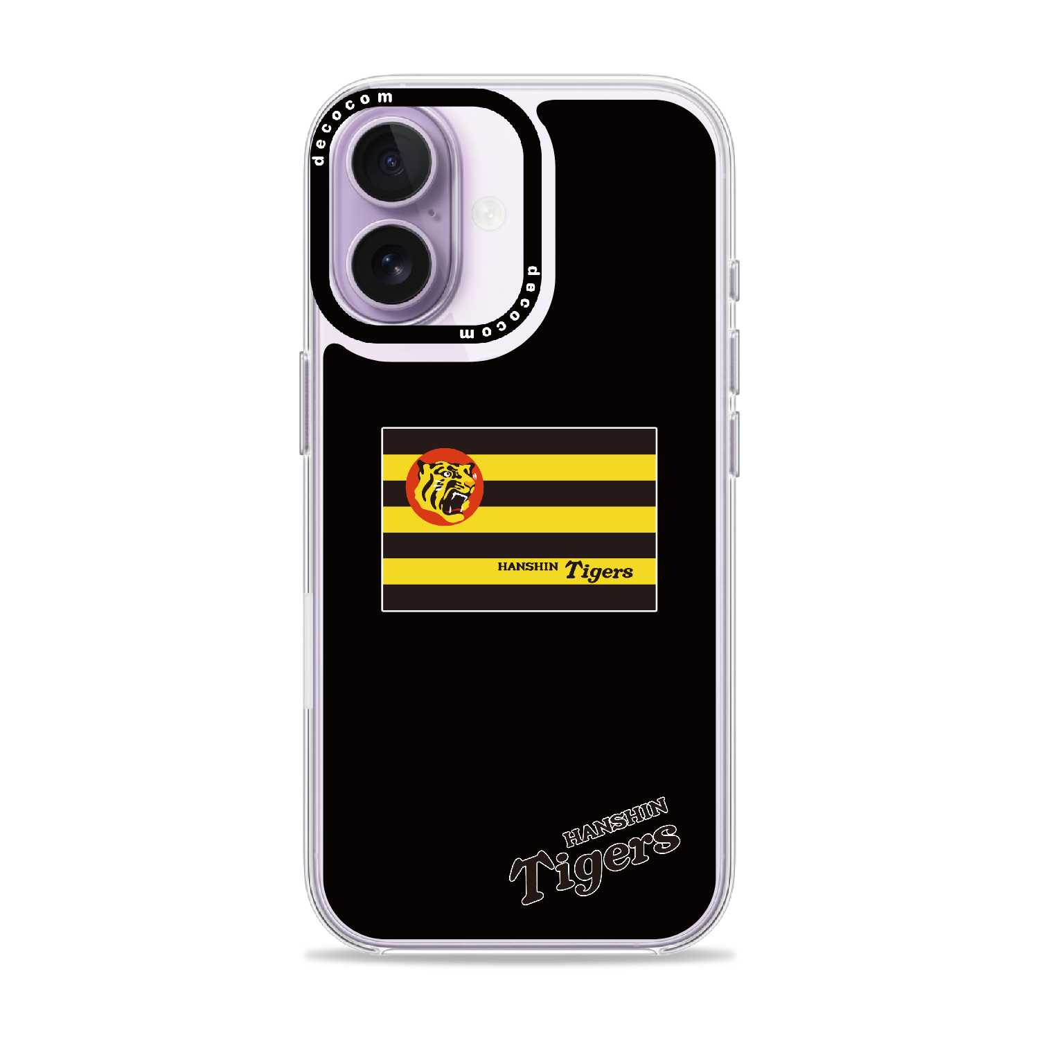 横縞デザイン×HANSHIN Tigersロゴ｜阪神タイガース 着せ替えスマホ™｜iPhone 17