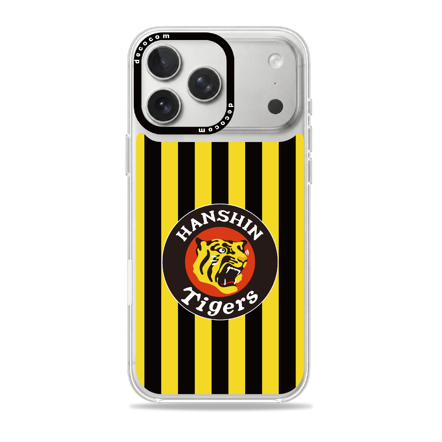 伝統の縦縞×丸虎エンブレム｜阪神タイガース 着せ替えスマホ™｜iPhone 17 Pro Max