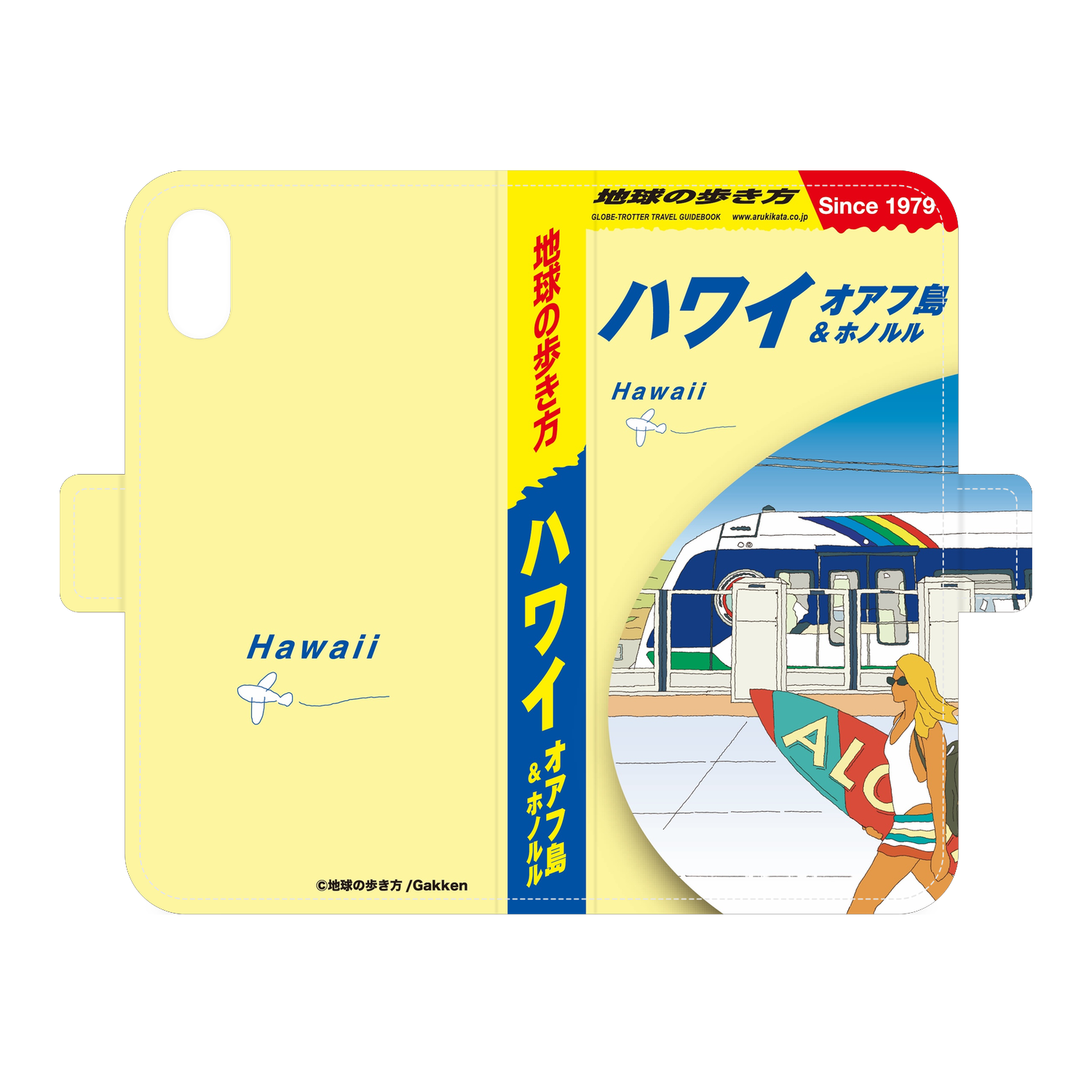 地球の歩き方 ハワイ オアフ島＆ホノルル 手帳型スマホケース｜iPhone X