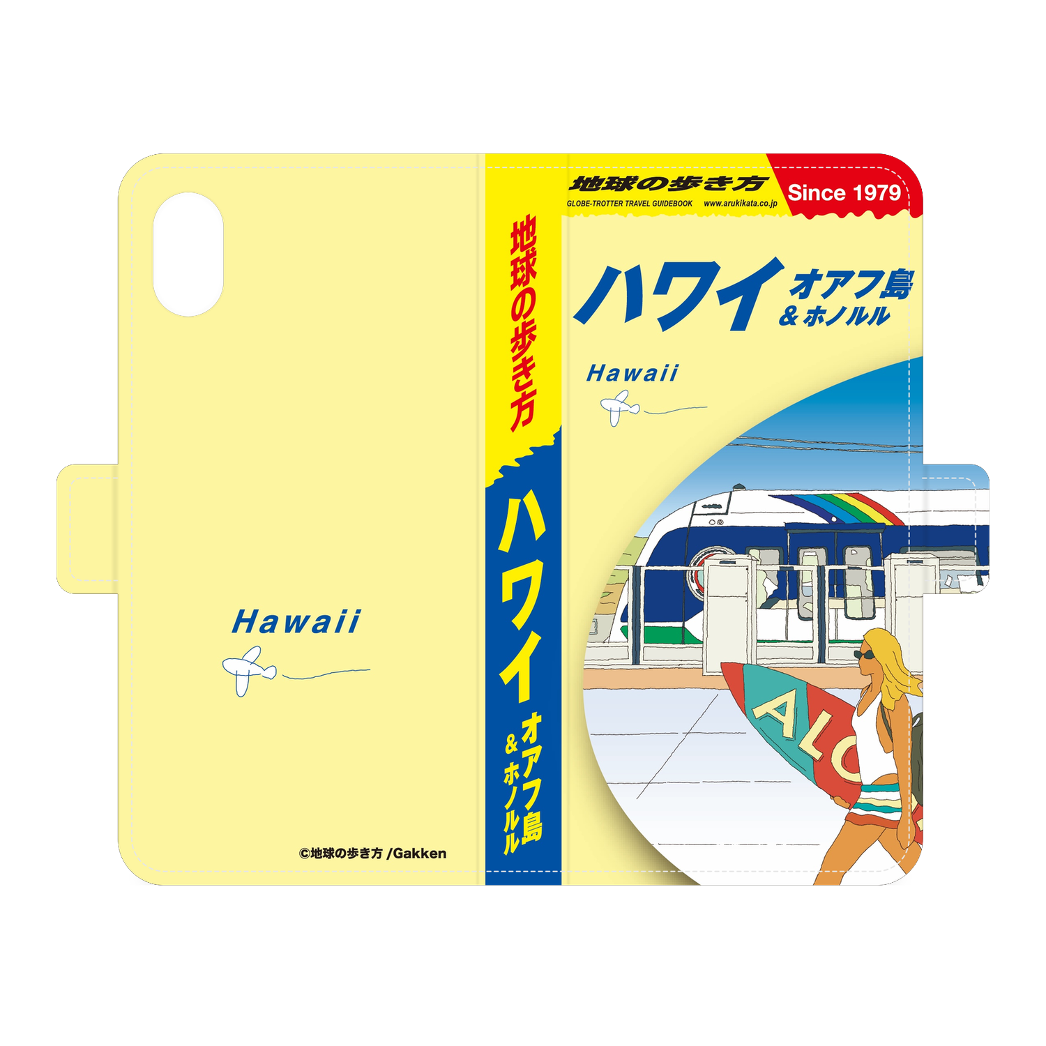 地球の歩き方 ハワイ オアフ島＆ホノルル 手帳型スマホケース｜iPhone XR