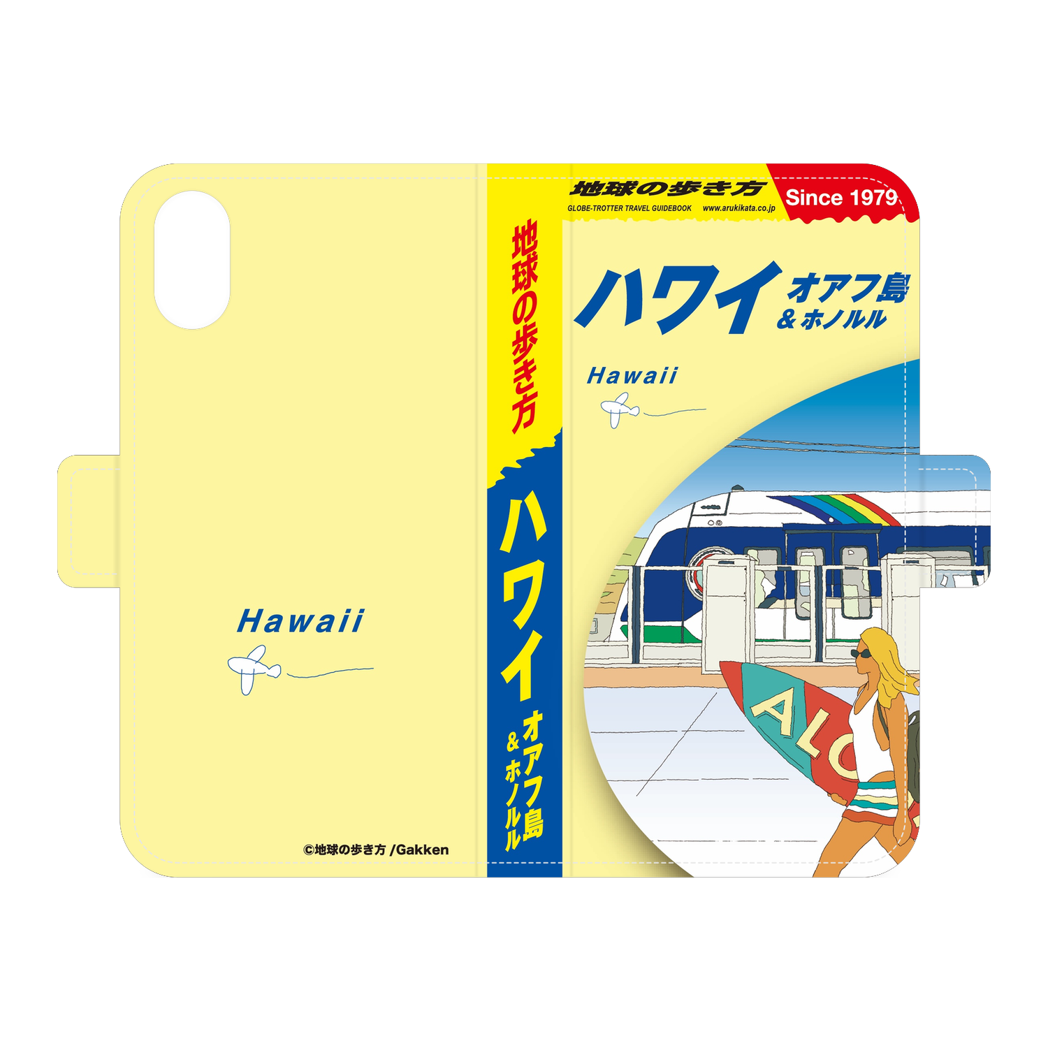 地球の歩き方 ハワイ オアフ島＆ホノルル 手帳型スマホケース｜iPhone XS